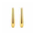 Brinco Argola Gota Lisa Banhado a Ouro