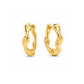 Brinco Argola Orgânica Banhado a Ouro