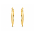 Brinco Argola Grande Lisa Banhado a Ouro