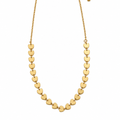 Choker Corações Lisa Banhada a Ouro 18K