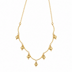 Choker Corações Pendurados Banhada a Ouro 18K