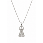 Colar Nossa Senhora Aparecida Prata 925