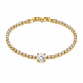 Pulseira Riviera com Zircônia Banhada a Ouro 18K